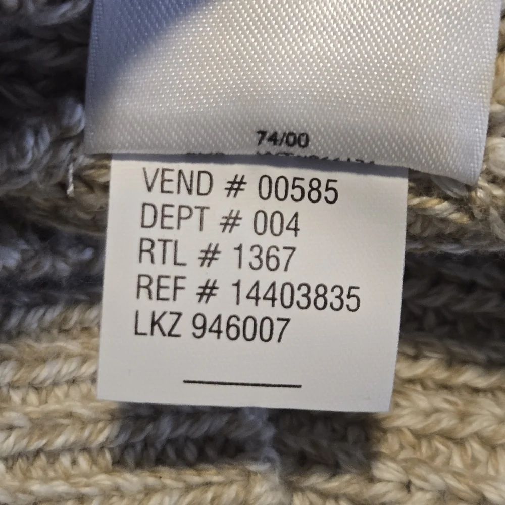 Eddie Bauer Mens Vintage Chunky Ribbed Knit Grandpa Sweater Medium